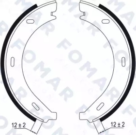 FOMAR FRICTION fo9010 -  Комплект тормозных колодок, стояночная тормозная система